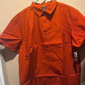 Mountain Hardwear red button down shirt